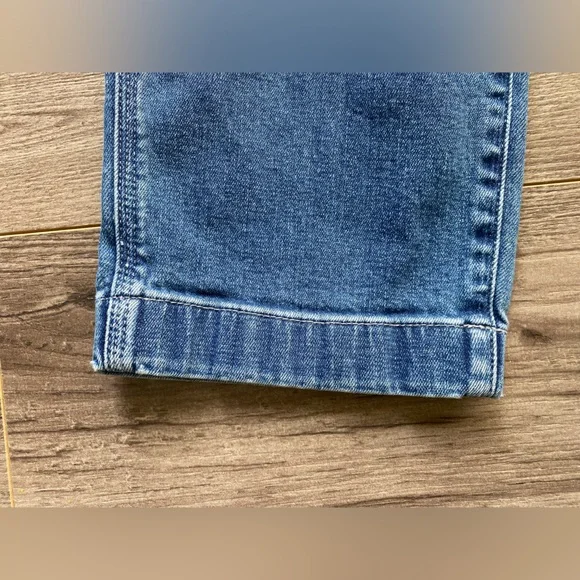 GAP ankle length carpenter high rise carpenter jeans slight acid wash - Picture 6 of 15